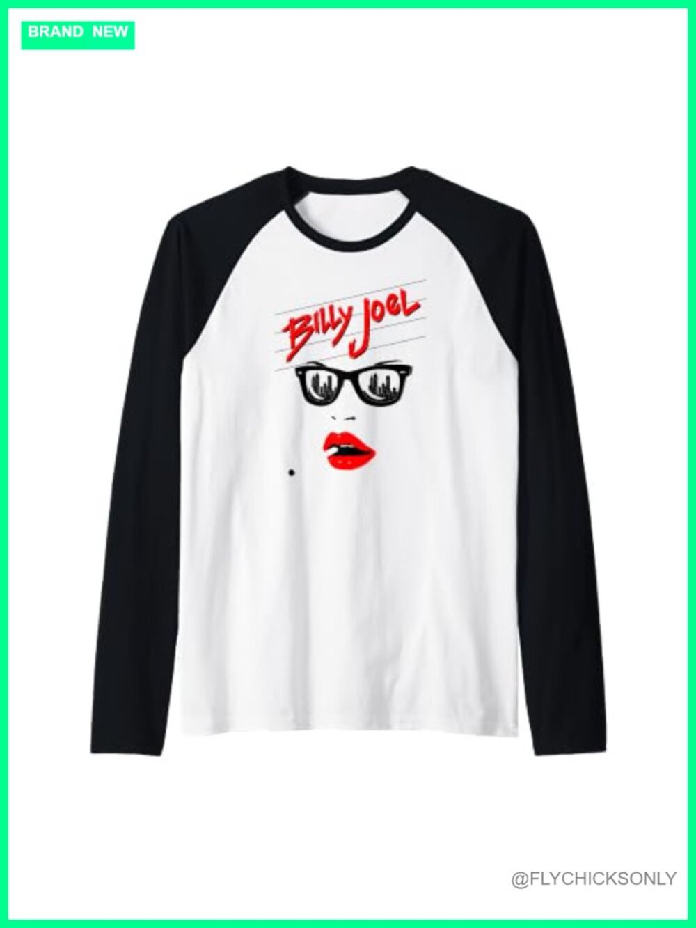 Music Song Raglan Baseball Tee Classic Fit Double-Needle Hem